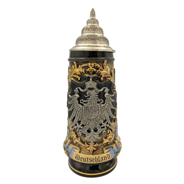 Germany Coat of Arms on Black Stein by King Werk GmbH and Co