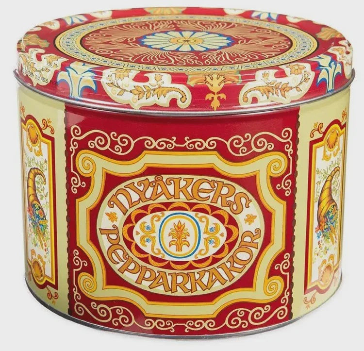 NYAKERS Original Gingersnaps Red Mailer Tin
