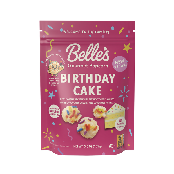 Belle's Birthday Cake Popcorn