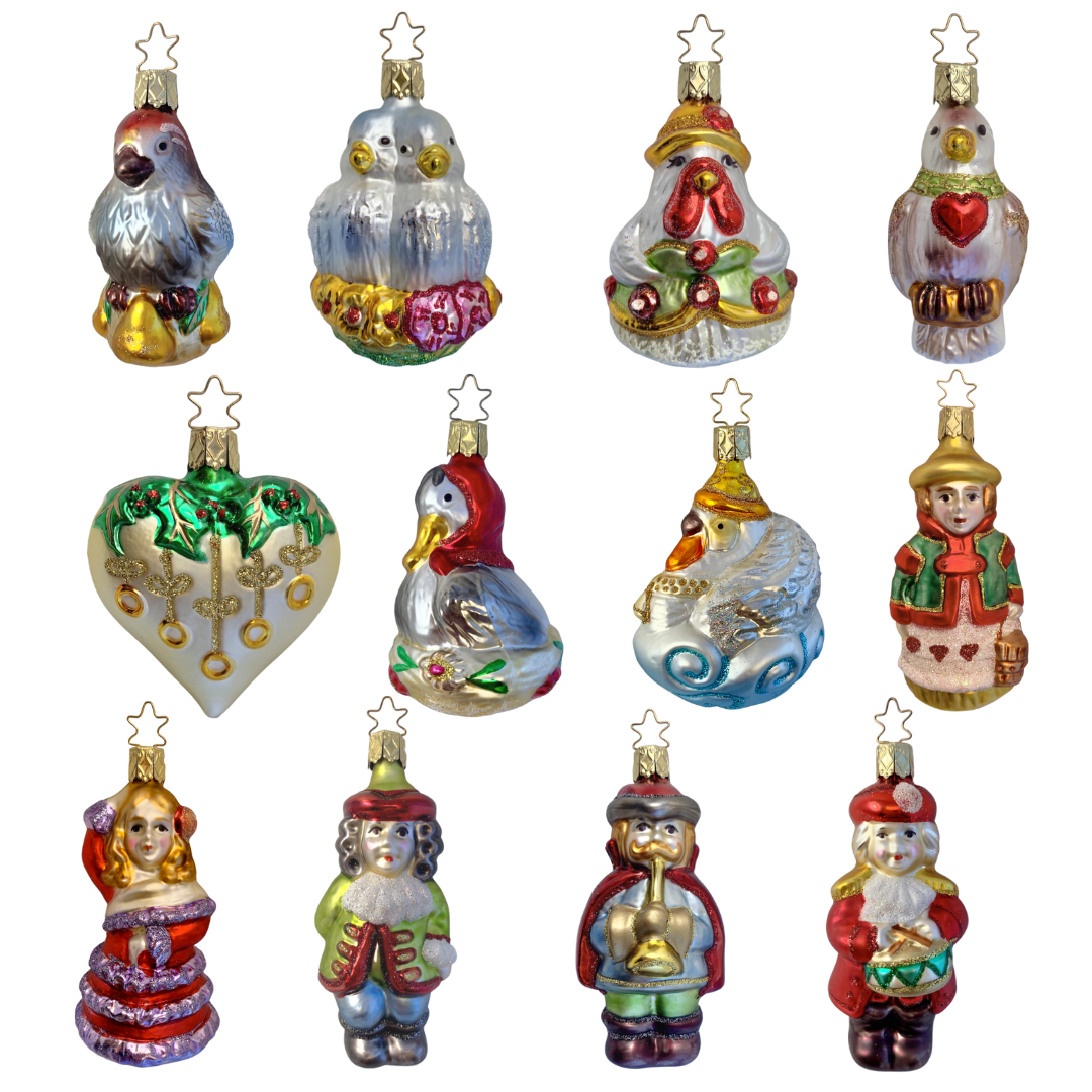 The Twelve Days of Christmas Ornament Collection by Inge Glas of Germany