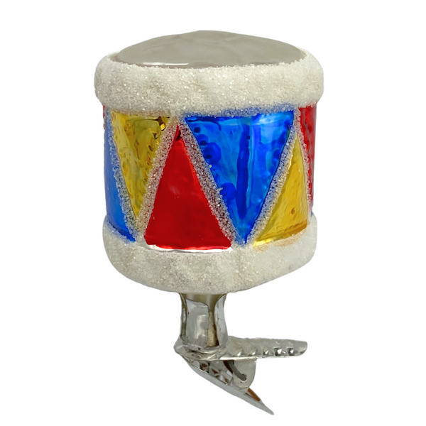 Clip-on Drum Ornament by Inge Glas of Germany