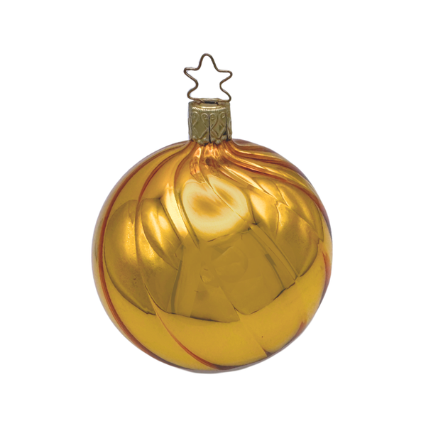Large Amber Ball by Inge Glas of Germany