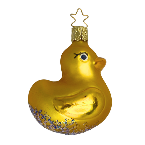 Bathtime Buddy Duck Ornament by Inge Glas of Germany