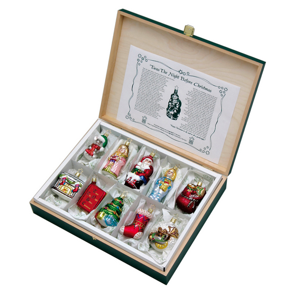 Twas the Night Before Christmas Ornament Collection by Inge Glas of Germany