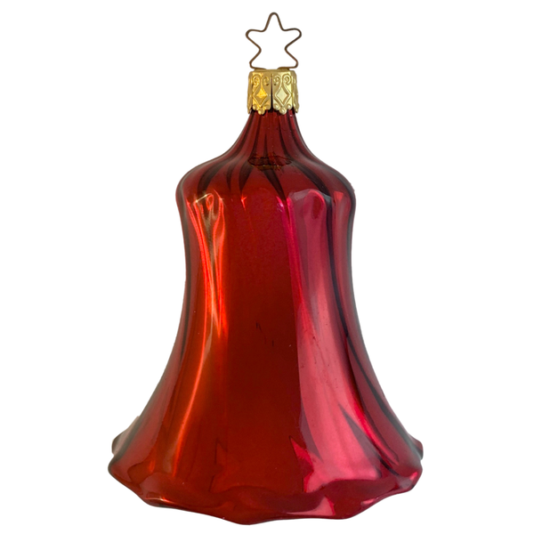 Mercury Glass Bell, shiny by Inge Glas of Germany