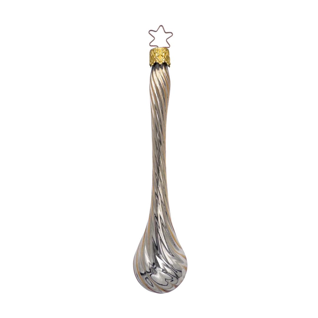 Mercury Glass Drop, champagne, shiny by Inge Glas of Germany