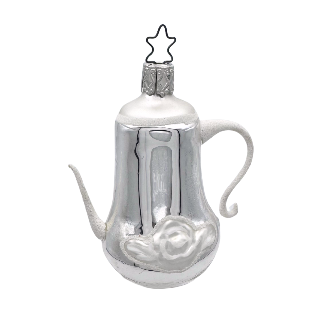 Olde Silver Service Ornament by Inge Glas of Germany