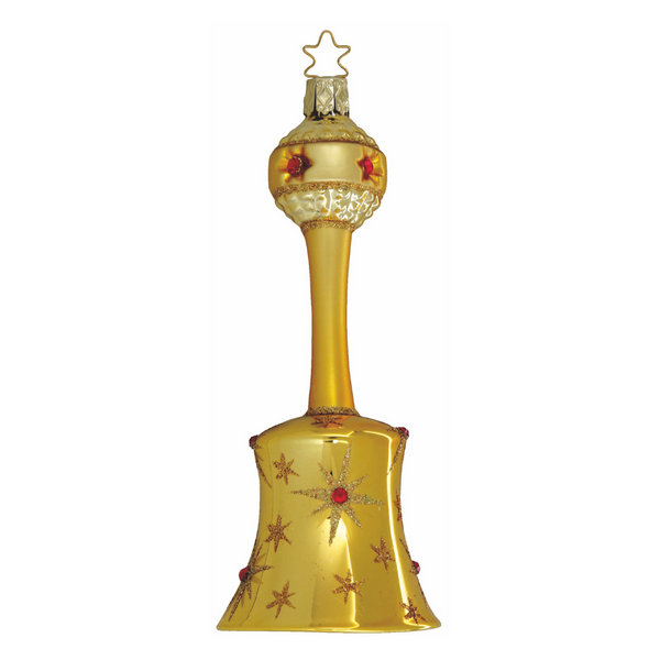 Golden Stars of Christmas handbell by Inge Glas of Germany