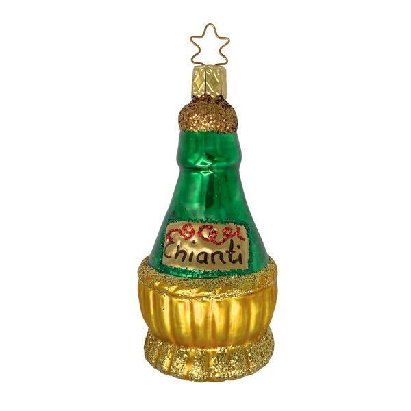 Christmas Chianti Ornament by Inge Glas of Germany