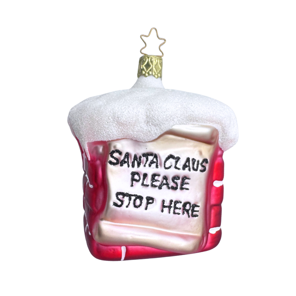 Santa Please Stop Here by Inge Glas of Germany