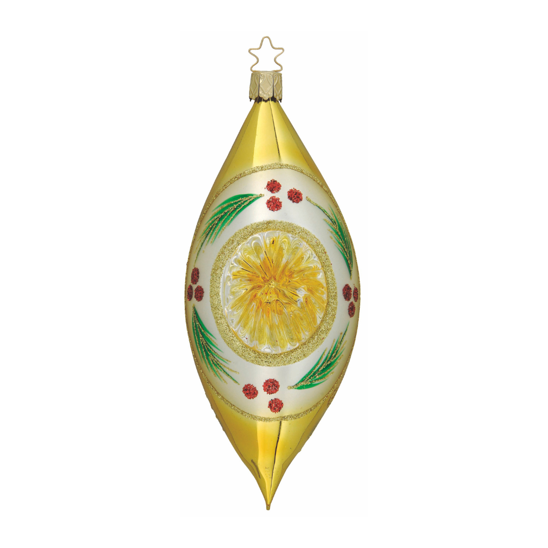 Golden Rays Olive Ornament by Inge Glas of Germany