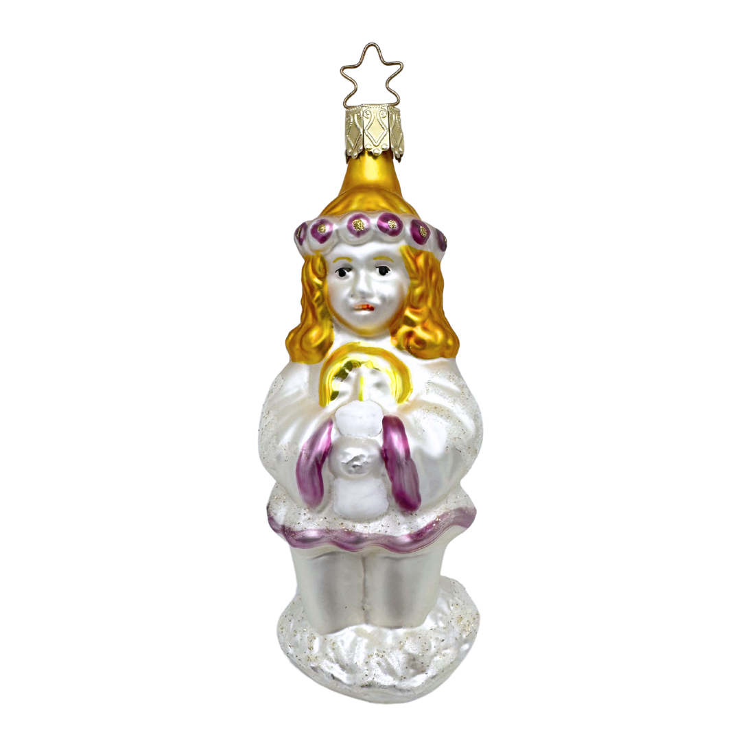 Angels We have heard on high, candle by Inge Glas of Germany