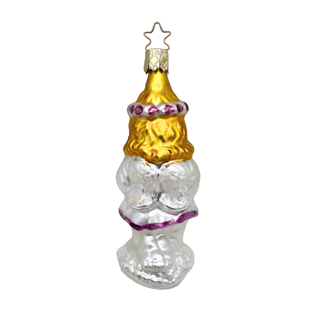 Angels We have heard on high, candle by Inge Glas of Germany