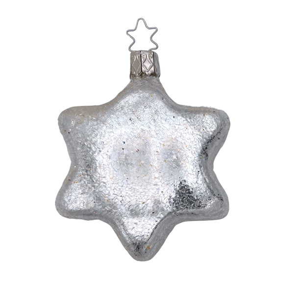 Frosted Silver Star by Inge Glas of Germany