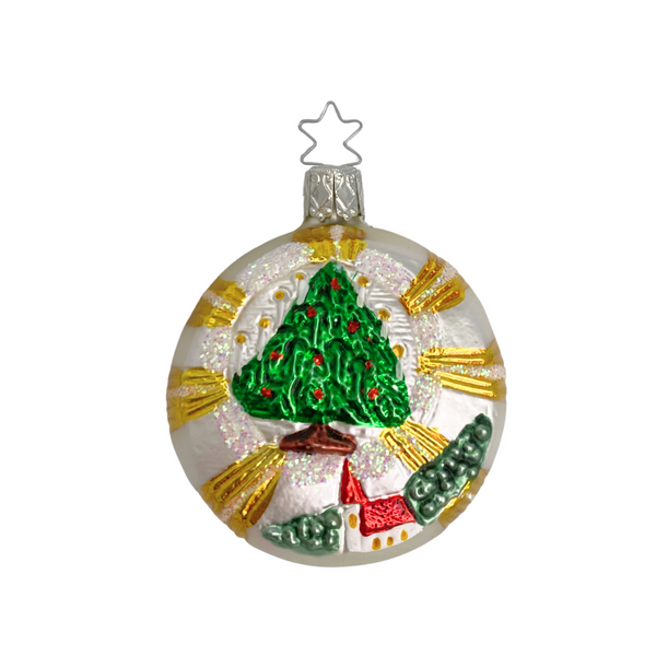 Heavenly Christmas Tree on Form Ornament by Inge Glas of Germany