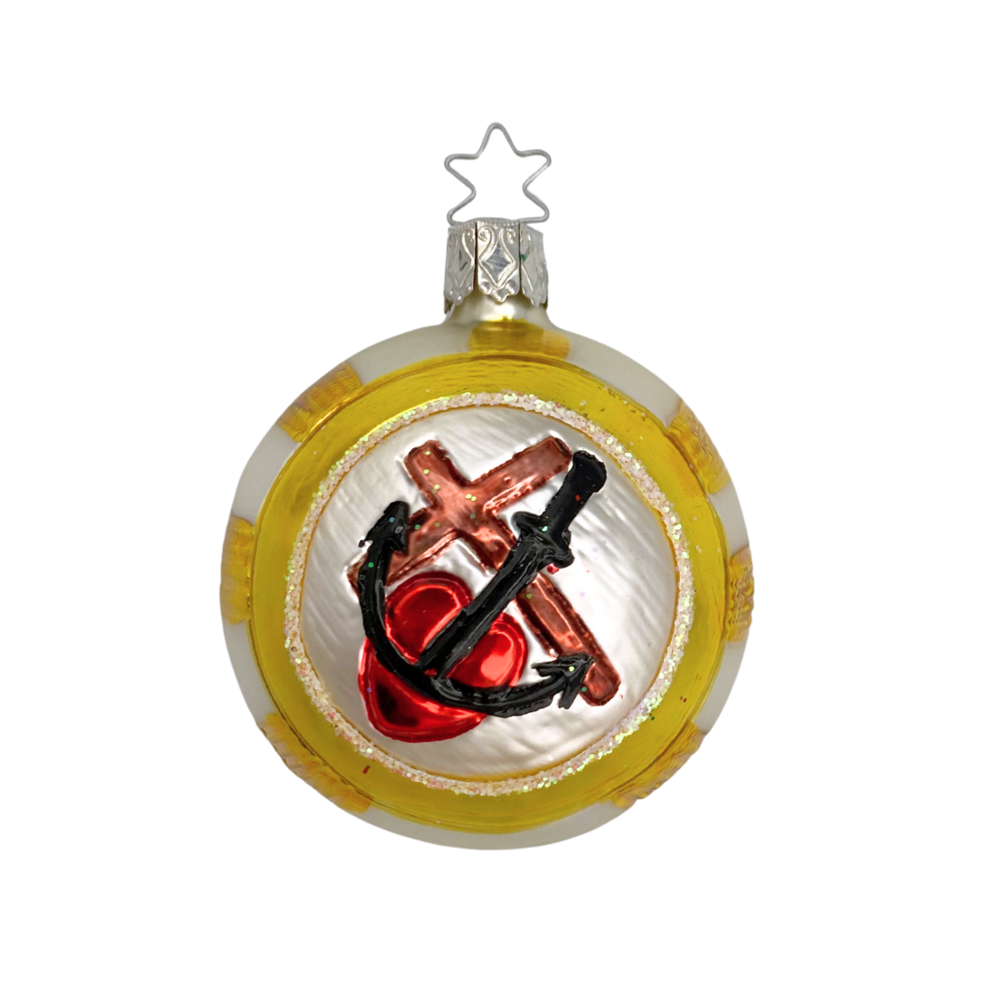 Heavenly Christmas Tree on Form Ornament by Inge Glas of Germany
