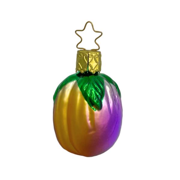 Small Plum Ornament by Inge Glas of Germany