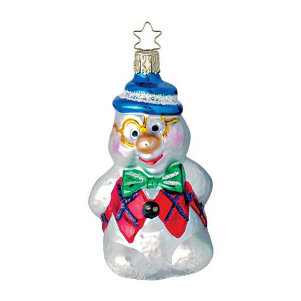 Clumsy Cutie Snowman Ornament by Inge Glas of Germany
