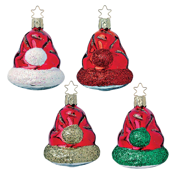 Santa Chapeau Ornament by Inge Glas of Germany