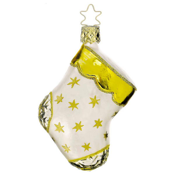 Gold Christmas Stocking by Inge Glas of Germany