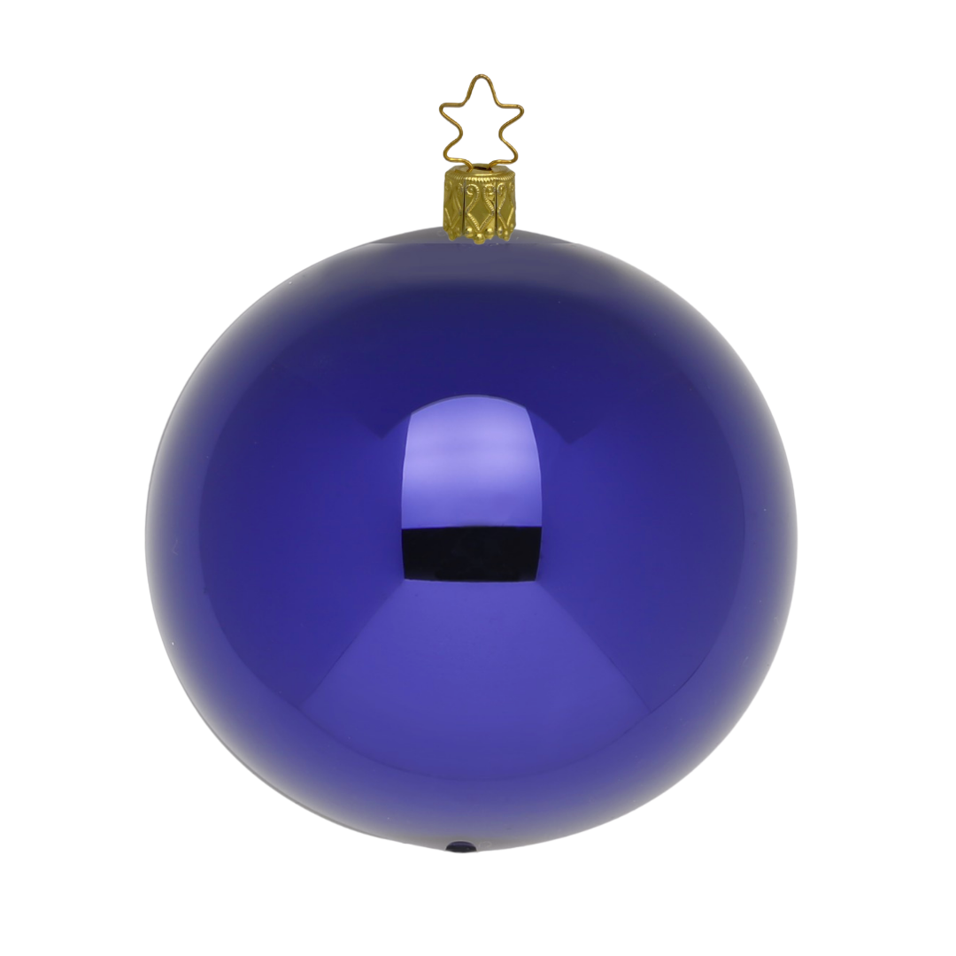 Ball, purple, 14cm by Inge Glas of Germany