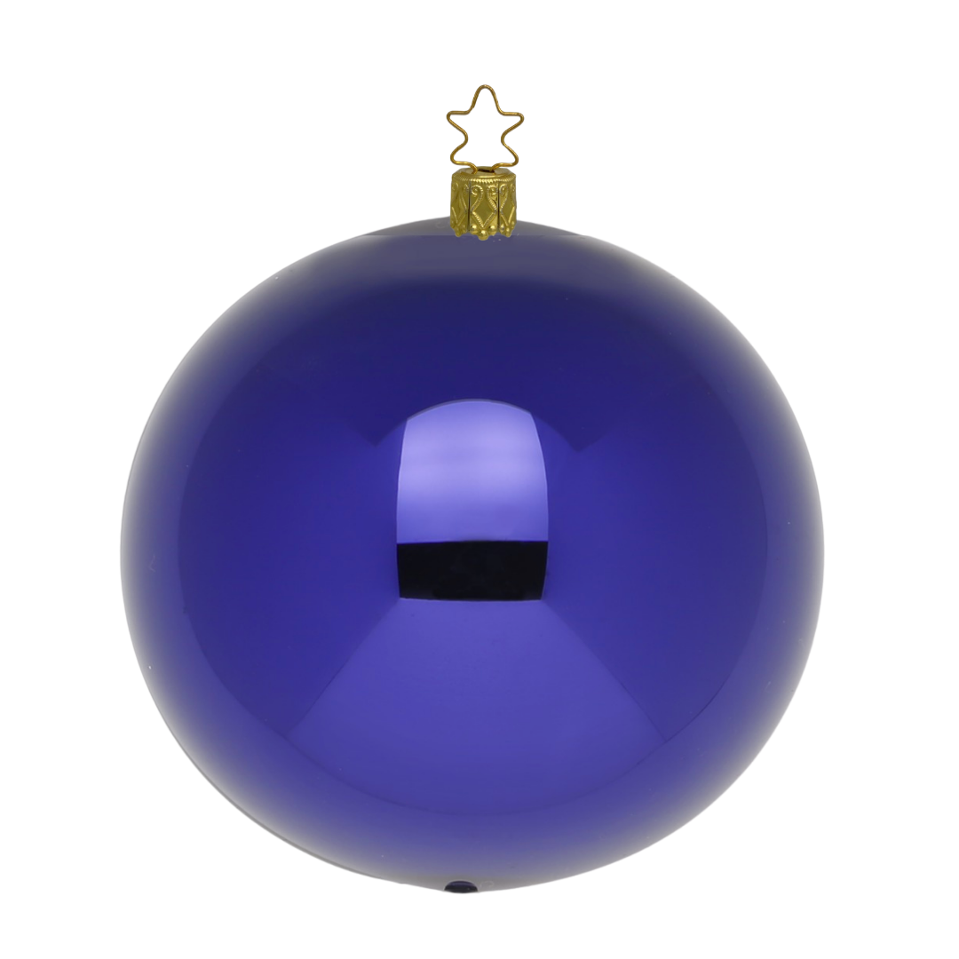 Ball, purple, 16cm by Inge Glas of Germany