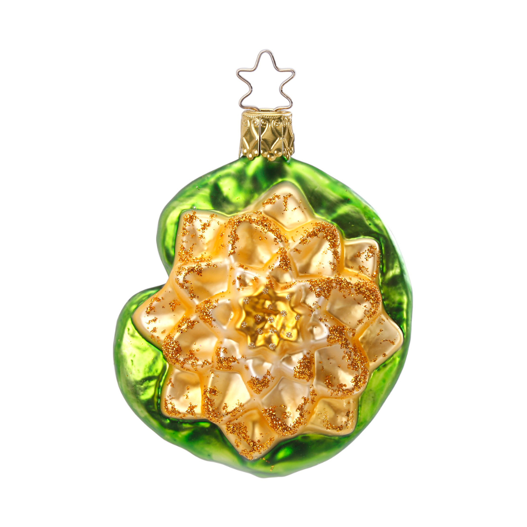 Water Lily Ornament by Inge Glas of Germany