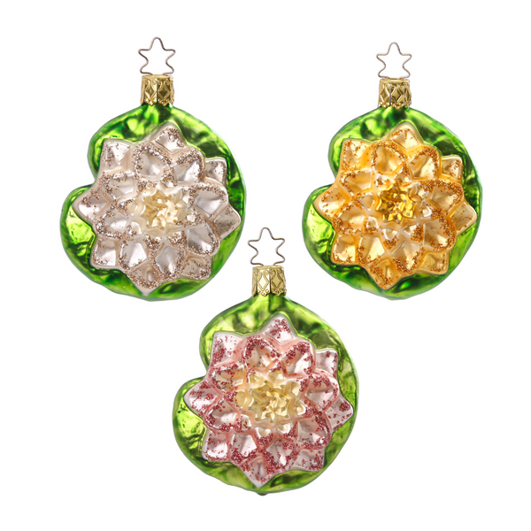 Water Lily Ornament by Inge Glas of Germany