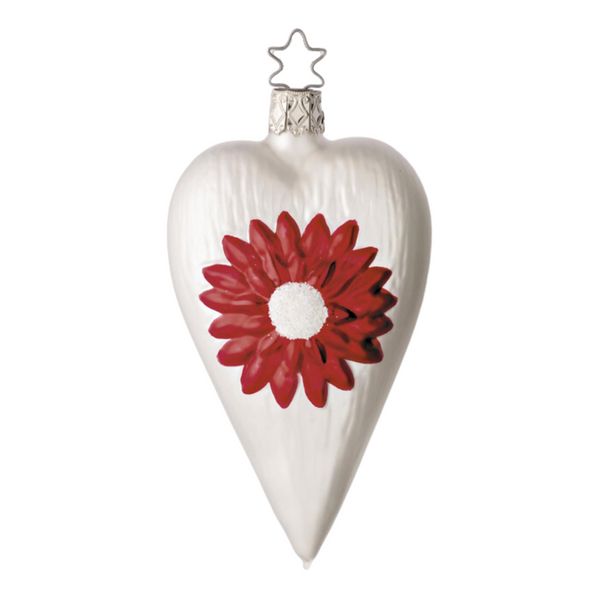 Bloomin Heart Ornament by Inge Glas of Germany