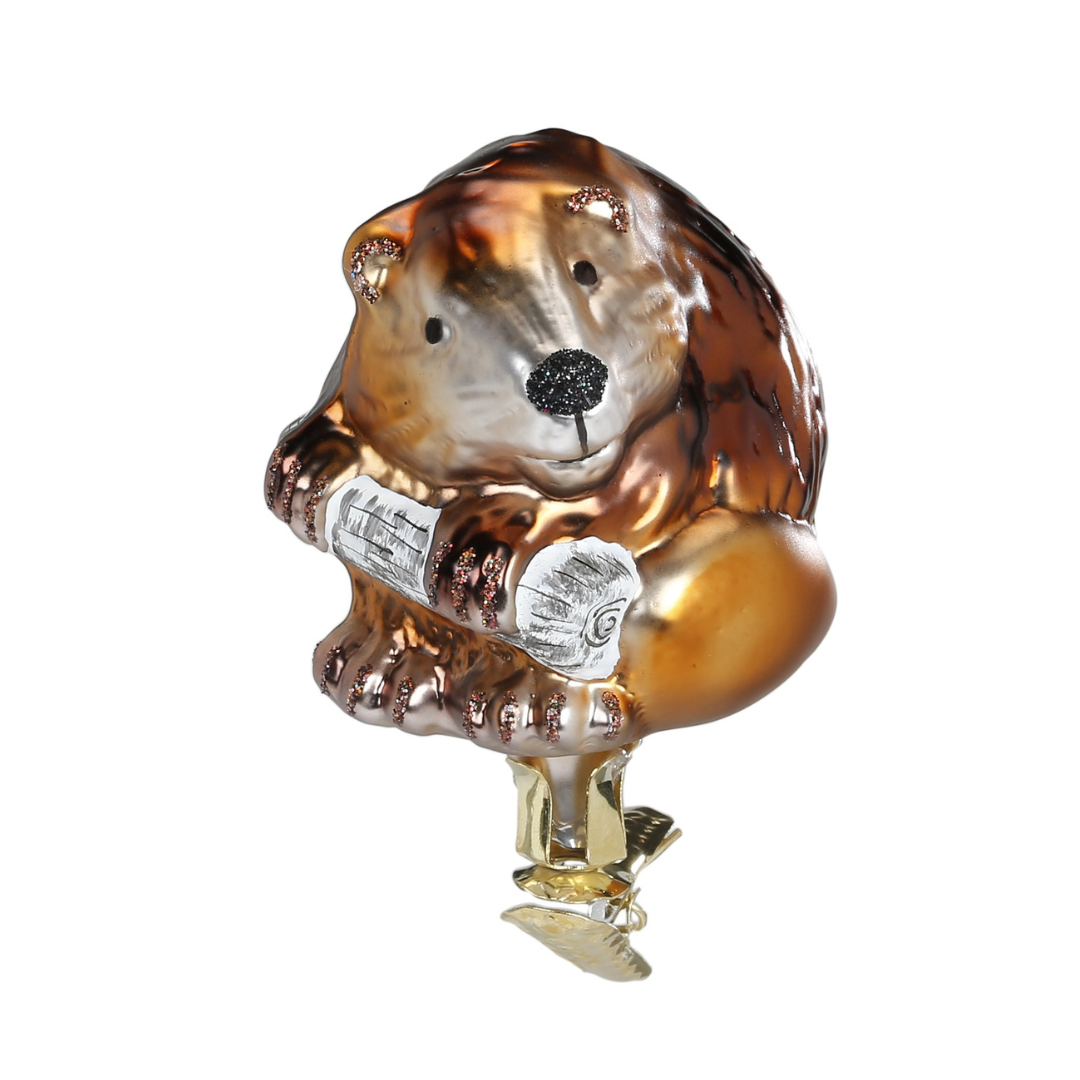 Beaver Ornament by Inge Glas of Germany