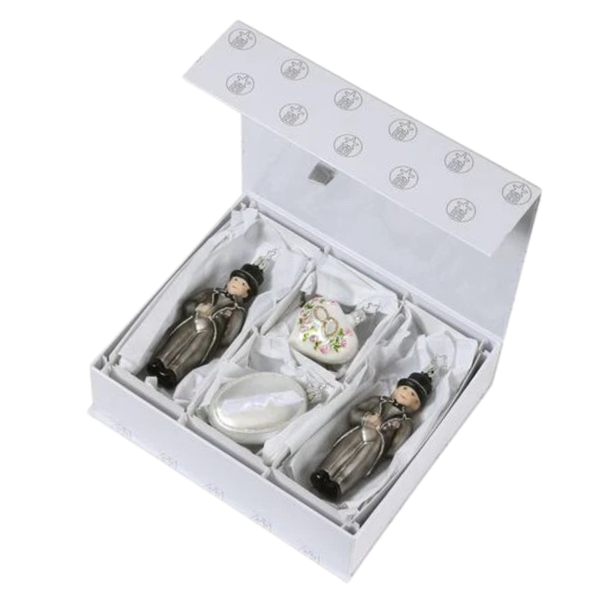 German Gentlemen's Wedding Day 4 piece Set by Inge Glas of Germany