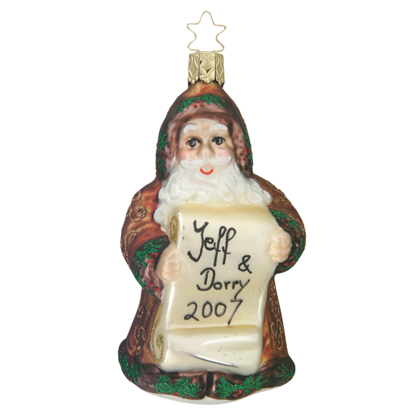 Tranquil Santa's List by Inge Glas of Germany