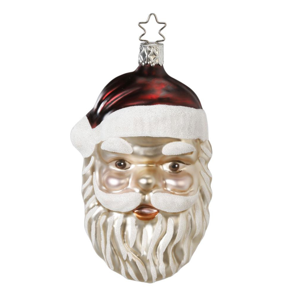 Vintage Cheer Santa Ornament by Inge Glas of Germany