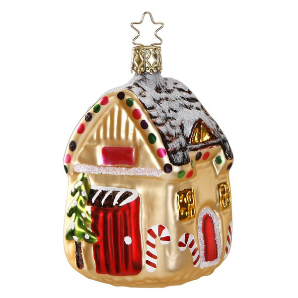 Candy Cottage Ornament by Inge Glas of Germany