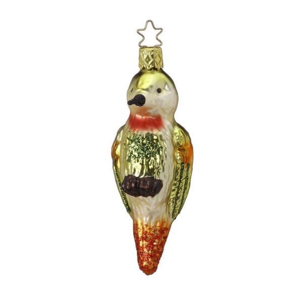 Green Woodpecker Ornament by Inge Glas of Germany