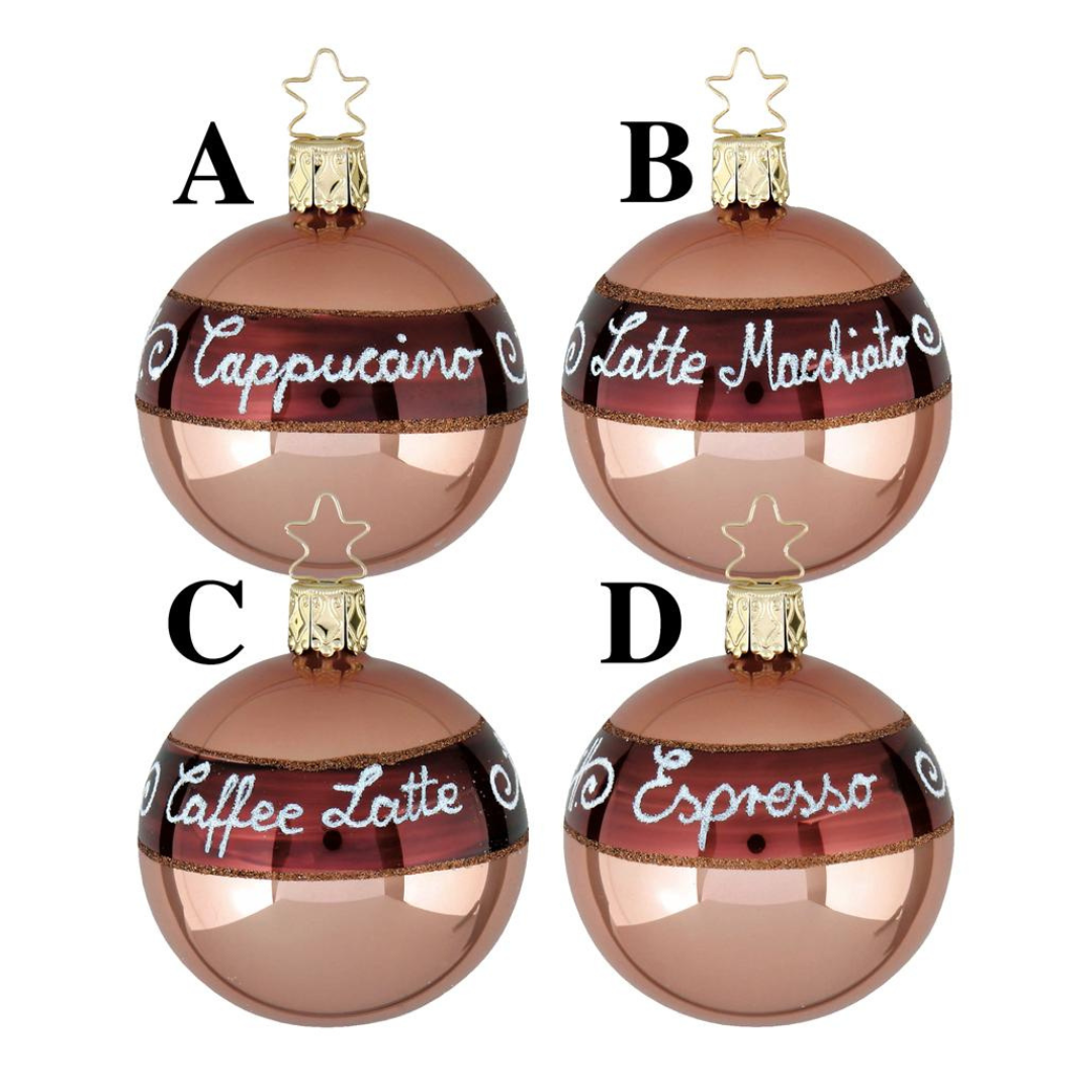 Primo Caffe Piccolo Ornament by Inge Glas of Germany