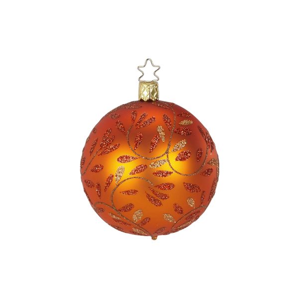 Delights Ball, pumpkin, 6cm, by Inge Glas of Germany