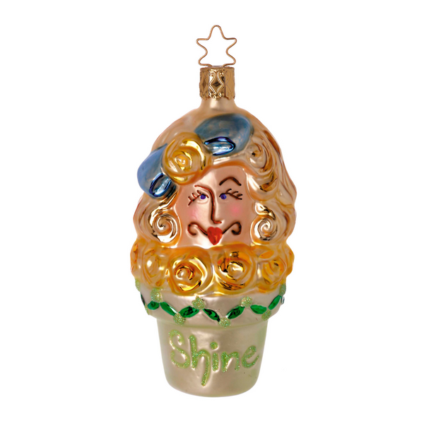 Green Shine Flower Child by Inge Glas of Germany