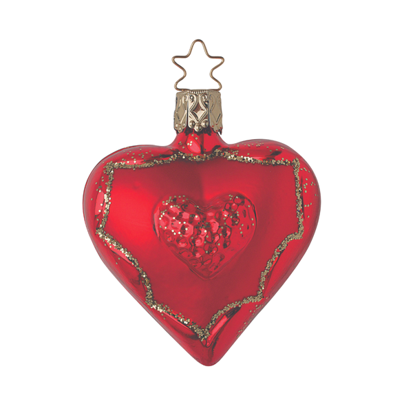 Bridal Collection Replacement, Heart with gold by Inge Glas of Germany