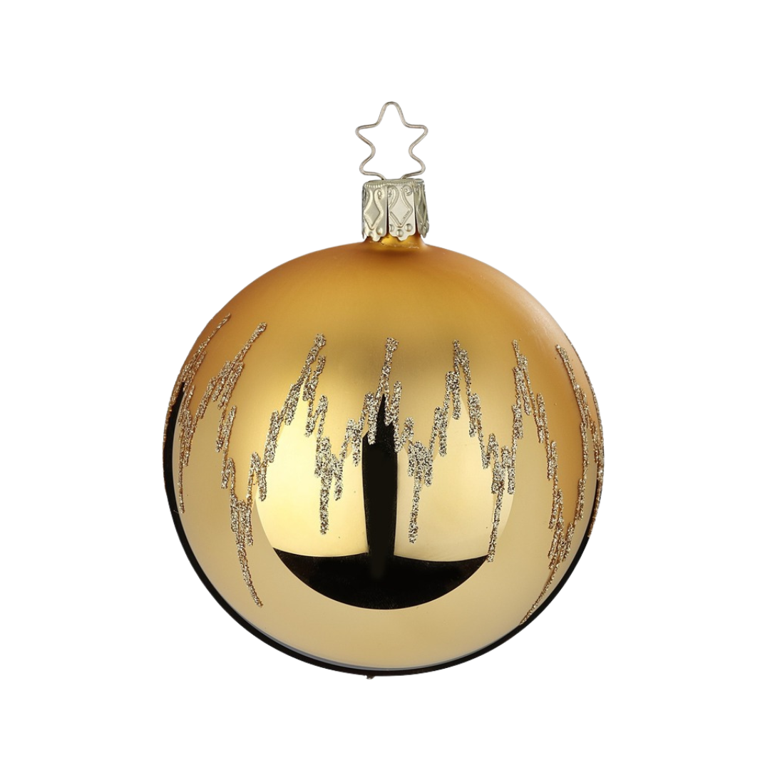 Festive Joy, Inkagold shiny, 8cm by Inge Glas of Germany