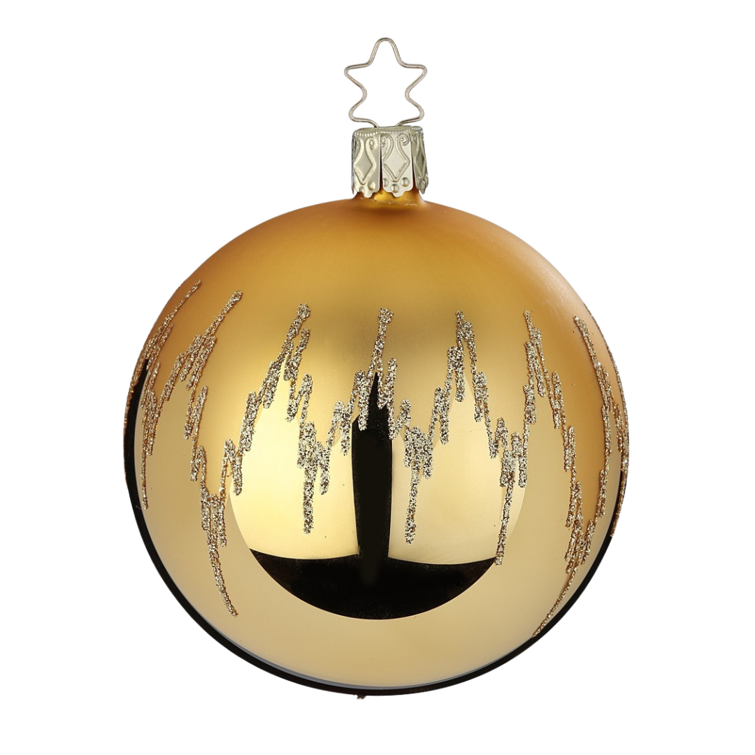 Festive Joy, Inkagold shiny, 10cm by Inge Glas of Germany