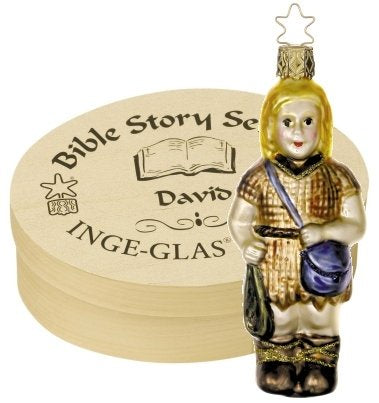 David, Boxed Ornament, Bible Series by Inge Glas of Germany