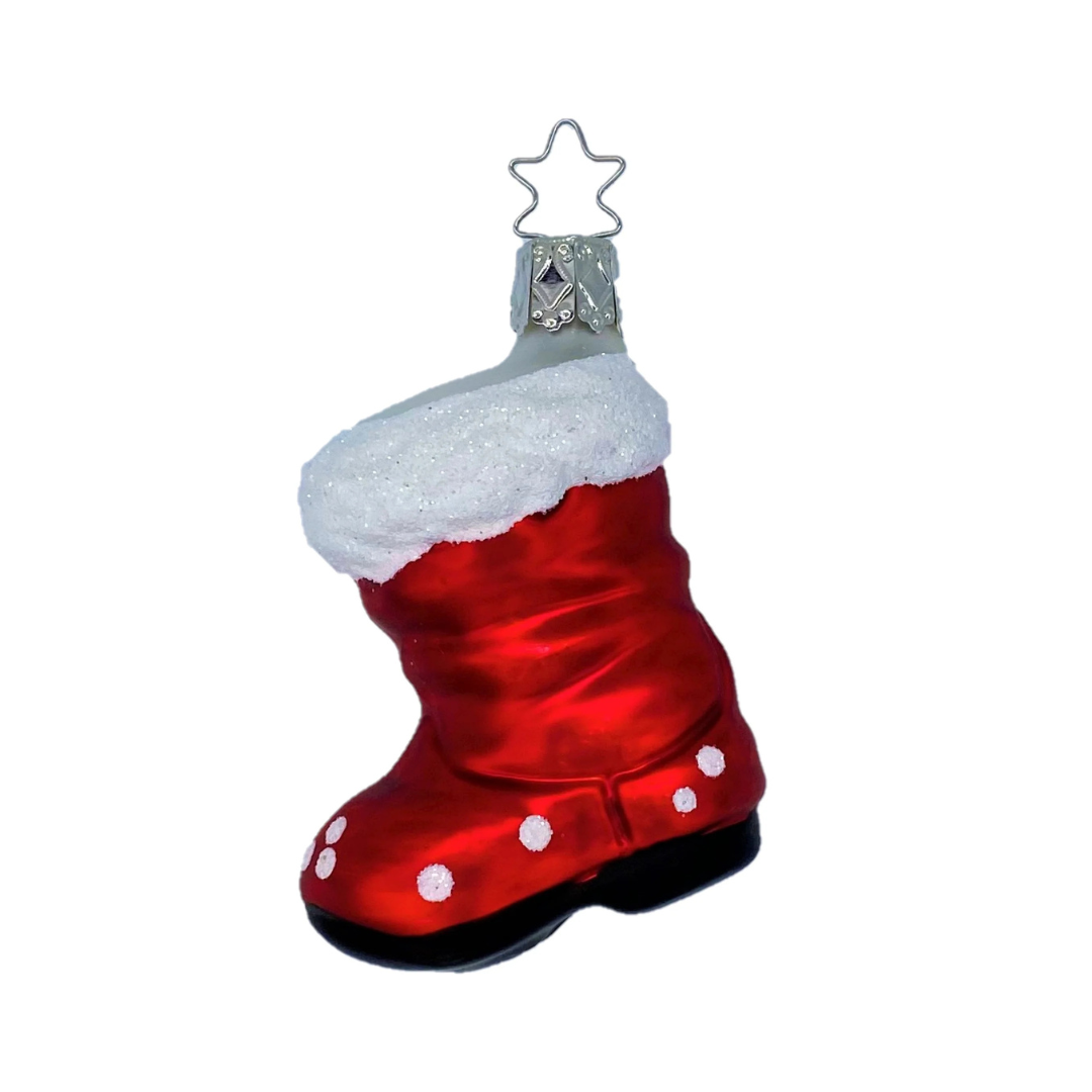 Santa's Boot, with dots by Inge Glas of Germany