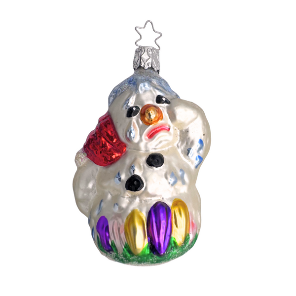 Snowman in Spring by Inge Glas of Germany