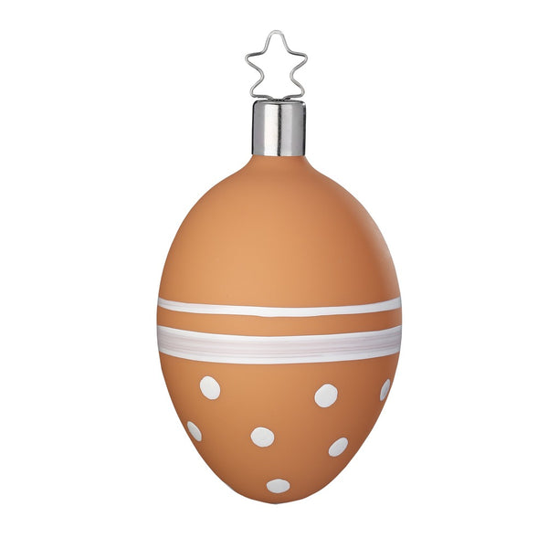 Spring Dots Egg, brown by Inge Glas of Germany