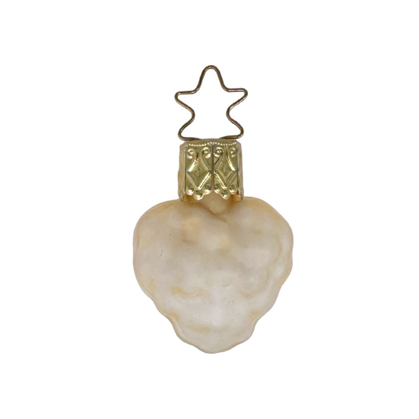 White Grape cluster shaped ornaments with star tops by Inge Glas of Germany