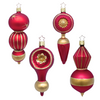 Red and Gold Baubles by Inge Glas of Germany