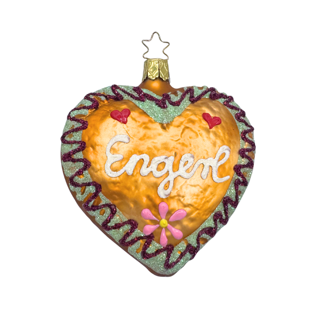 Angel Gingerbread heart by Inge Glas of Germany