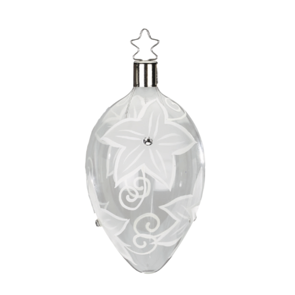 Blooming Flower Egg, 4.2" by Inge Glas of Germany