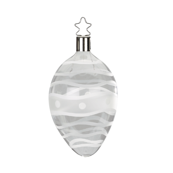 Waves Egg, 4.2" by Inge Glas of Germany